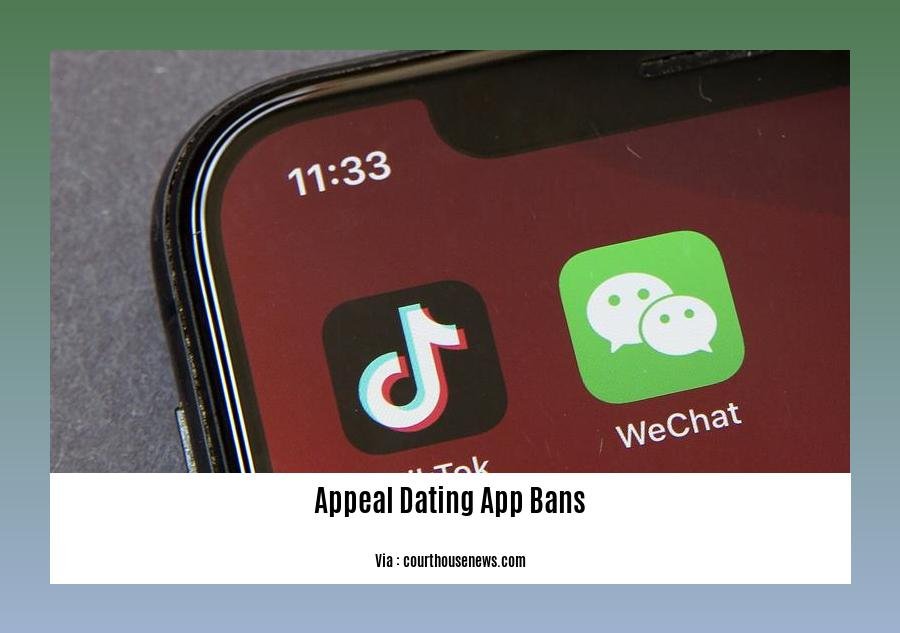 appeal dating app bans