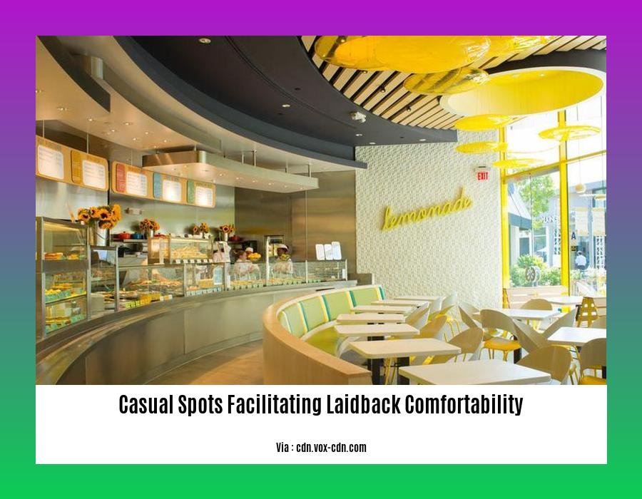 casual spots facilitating laidback comfortability