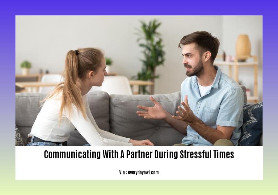 communicating with a partner during stressful times