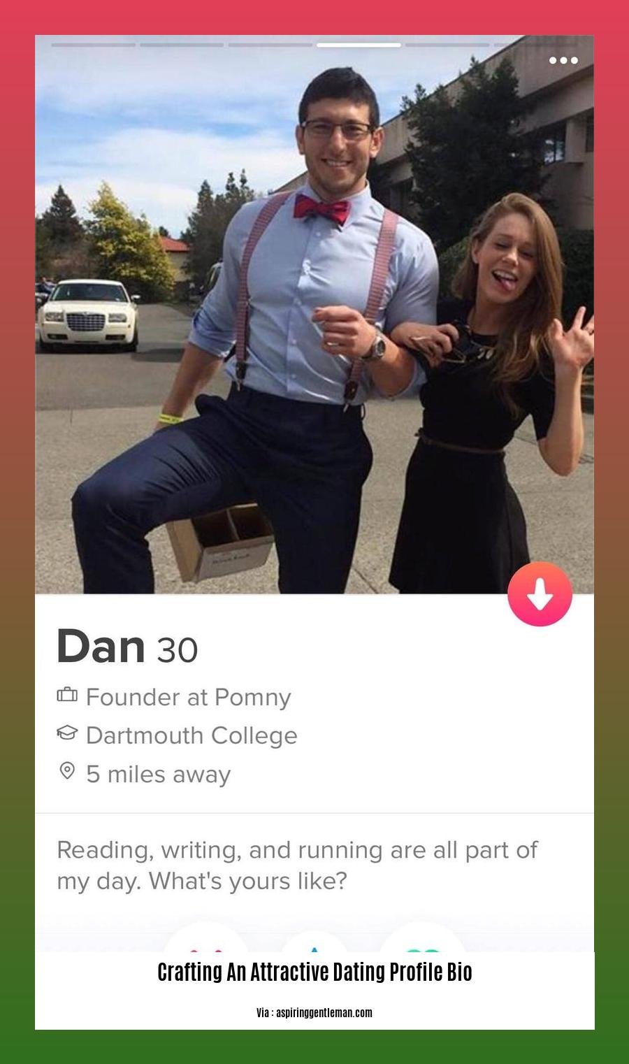 crafting an attractive dating profile bio