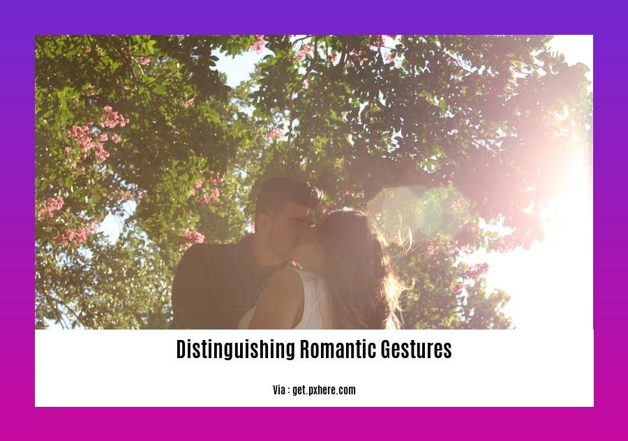 distinguishing romantic gestures