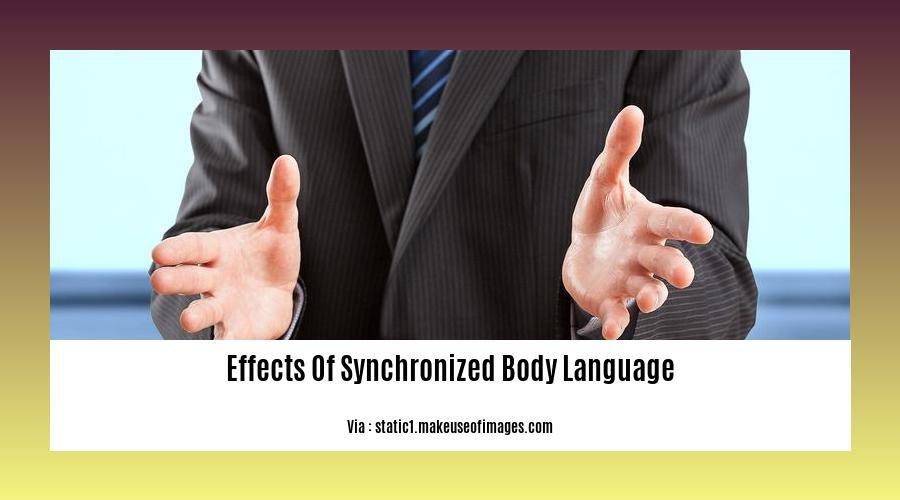 effects of synchronized body language