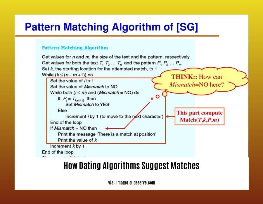 how dating algorithms suggest matches