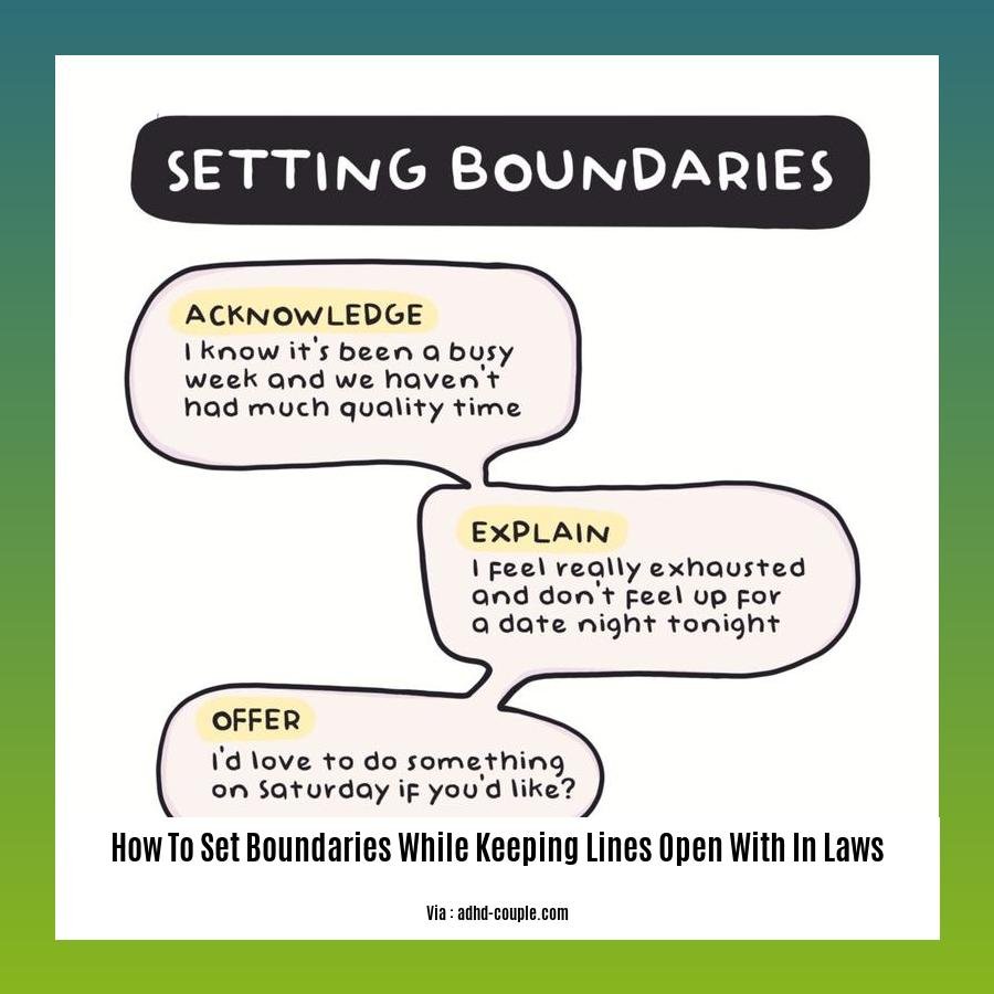 how to set boundaries while keeping lines open with in laws