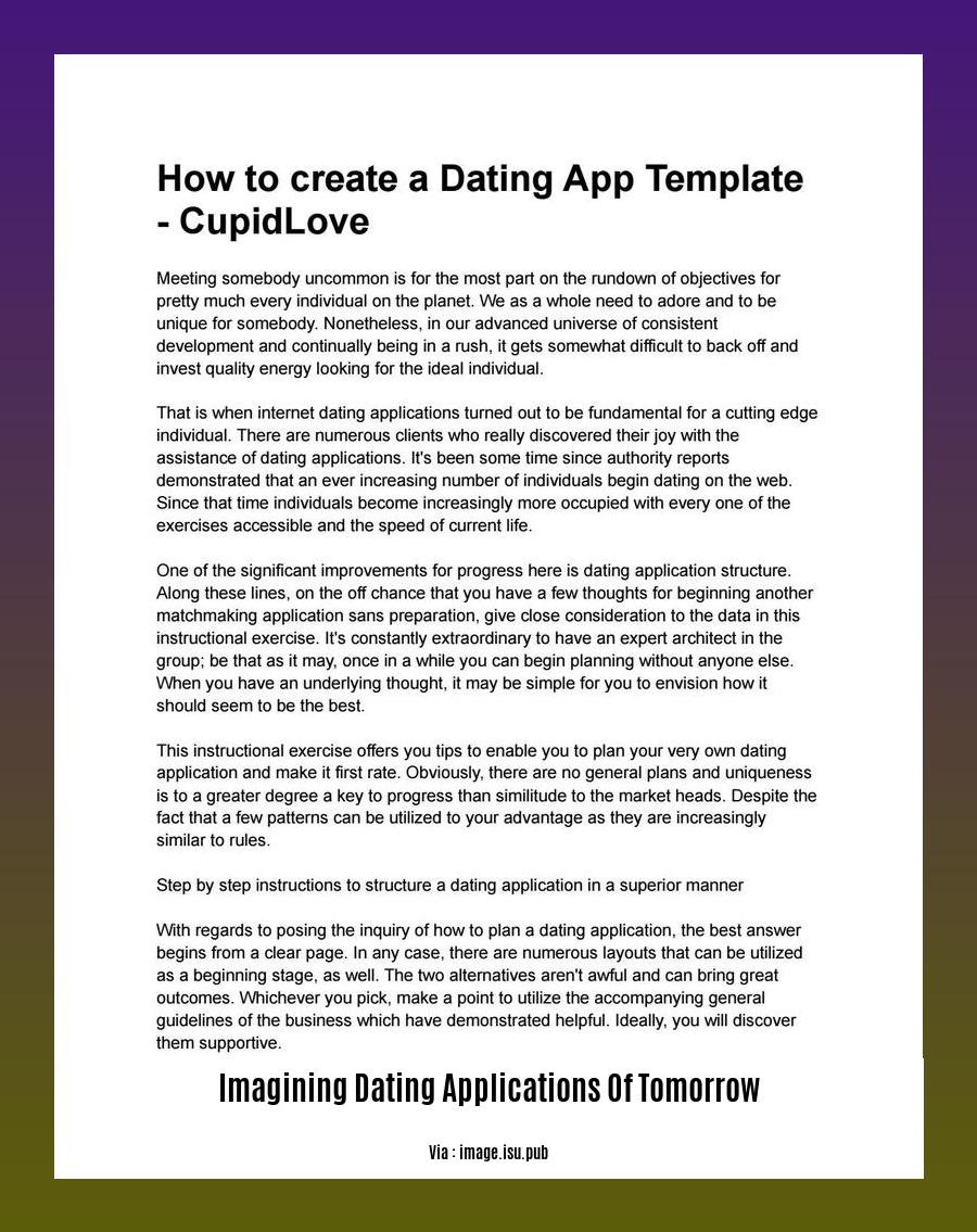 imagining dating applications of tomorrow