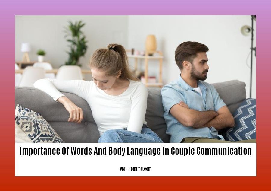 importance of words and body language in couple communication