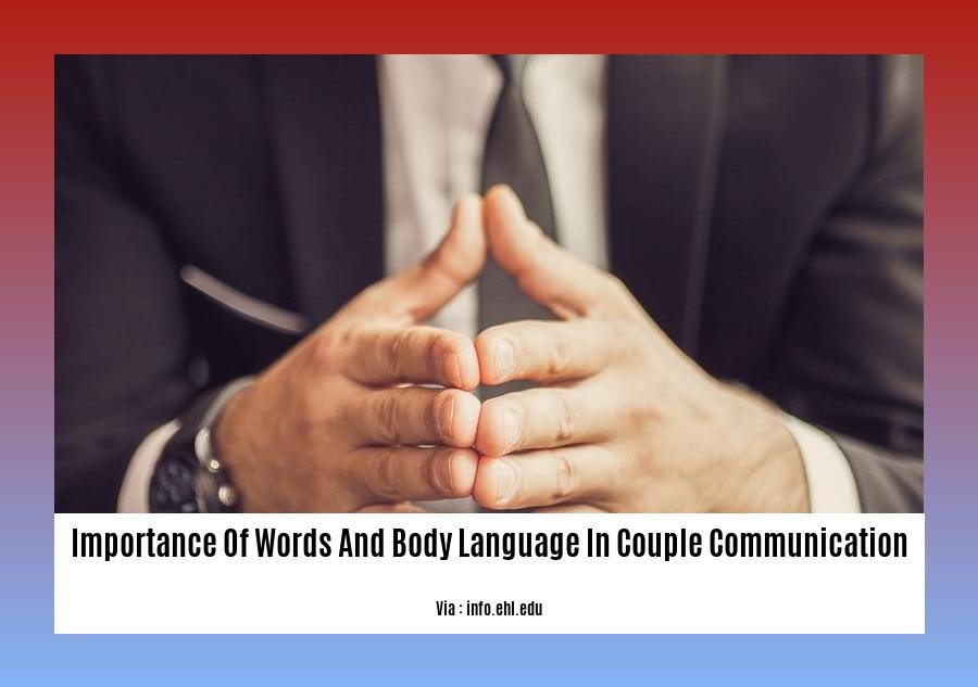 importance of words and body language in couple communication