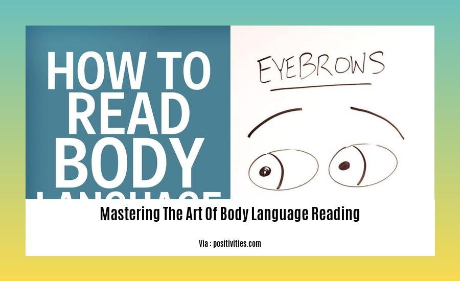 mastering the art of body language reading