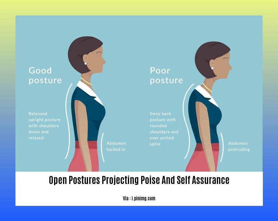 open postures projecting poise and self assurance