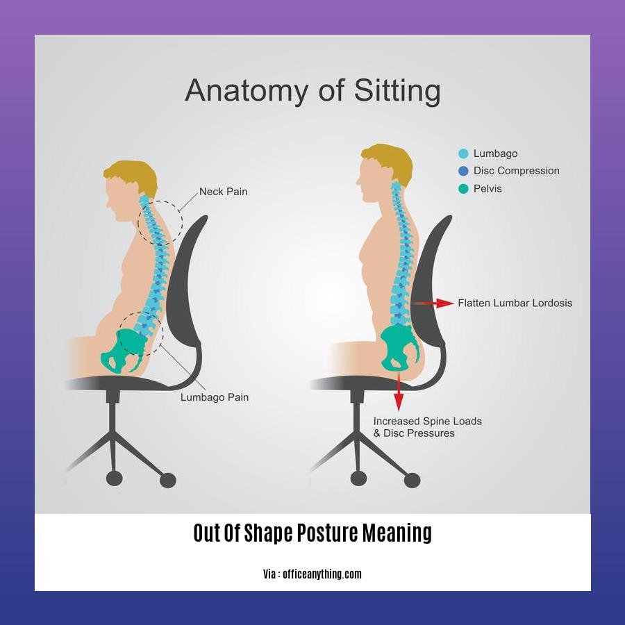 out of shape posture meaning