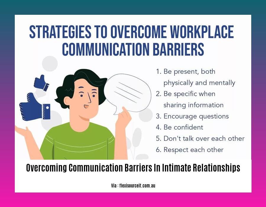 overcoming communication barriers in intimate relationships