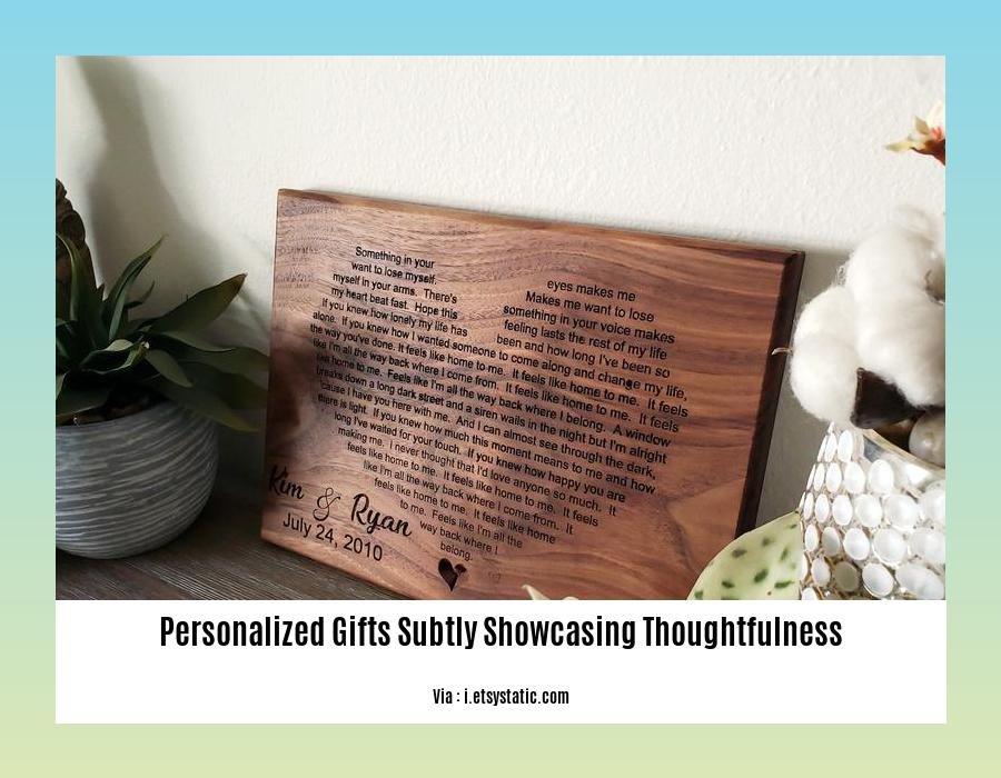 personalized gifts subtly showcasing thoughtfulness