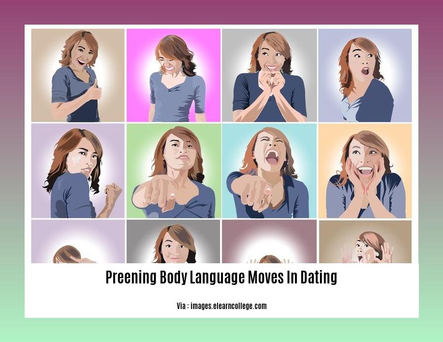 preening body language moves in dating