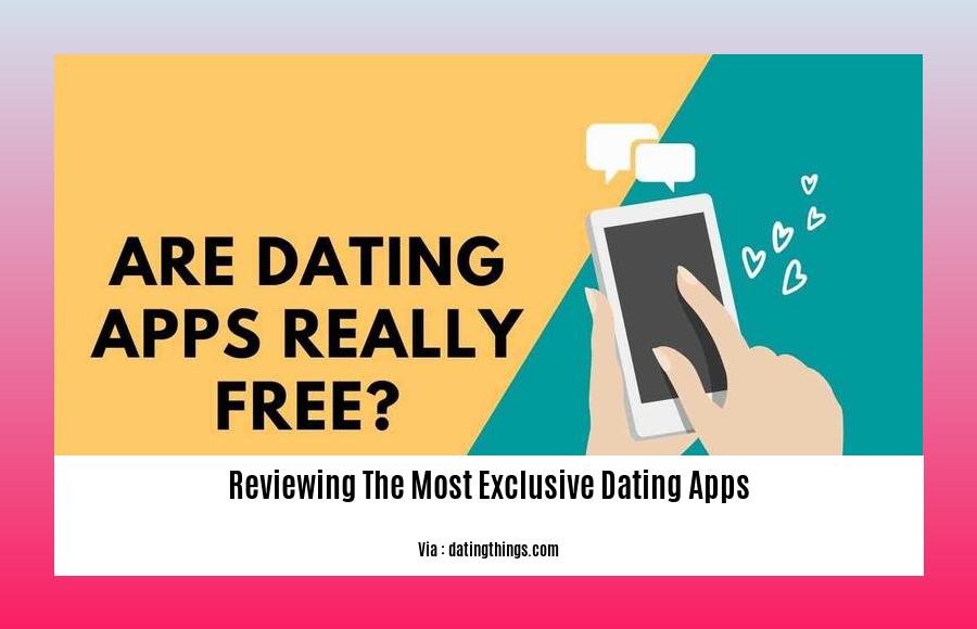 reviewing the most exclusive dating apps