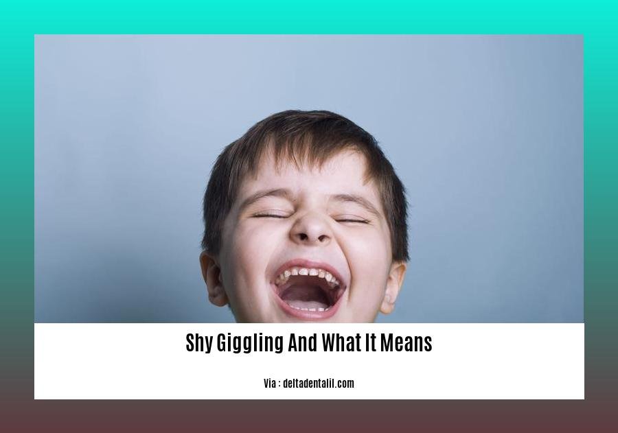 shy giggling and what it means