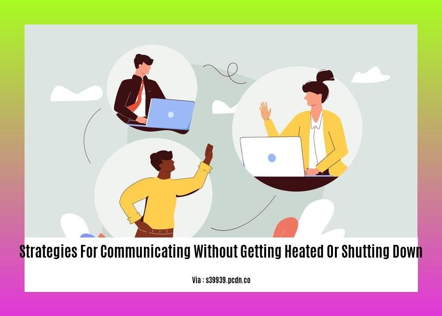 strategies for communicating without getting heated or shutting down