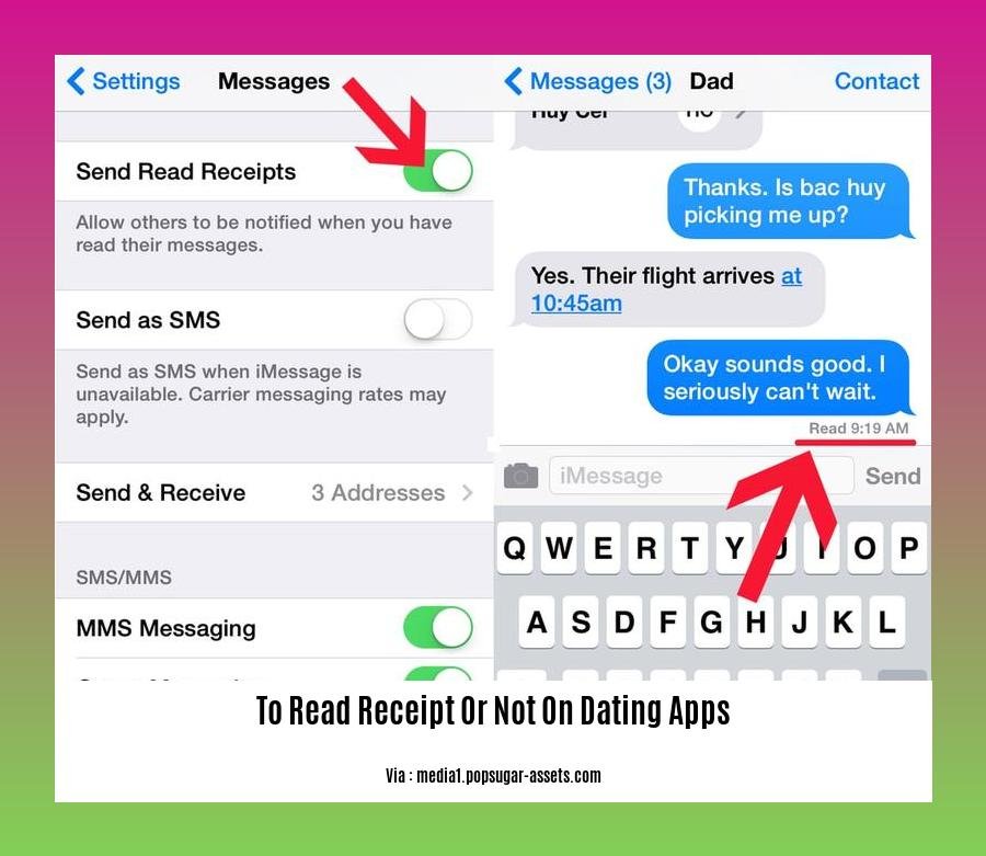 to read receipt or not on dating apps