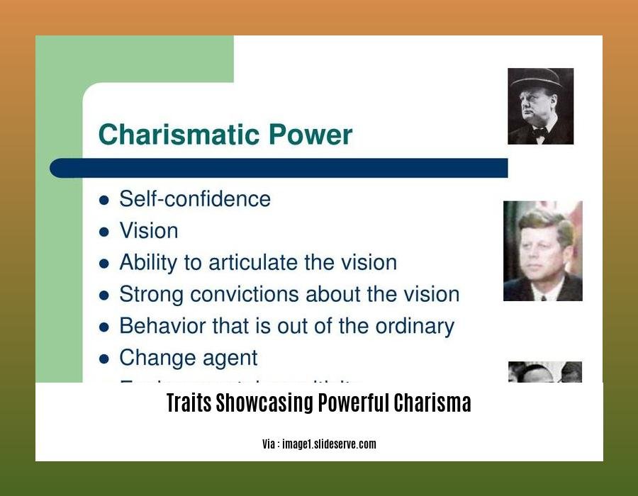 traits showcasing powerful charisma