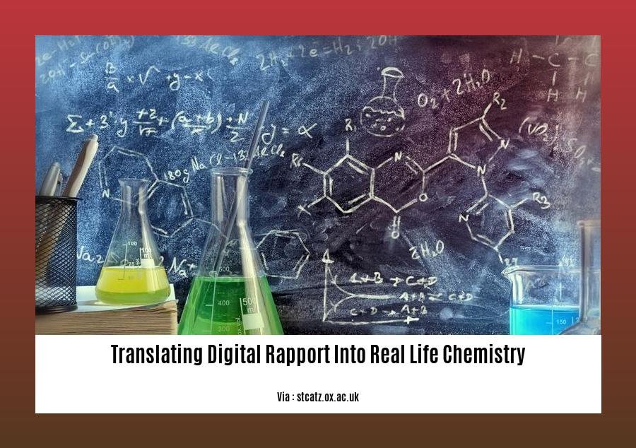 translating digital rapport into real life chemistry