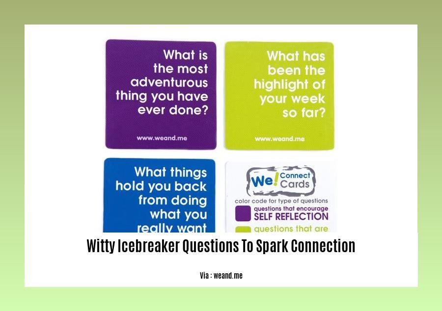 witty icebreaker questions to spark connection